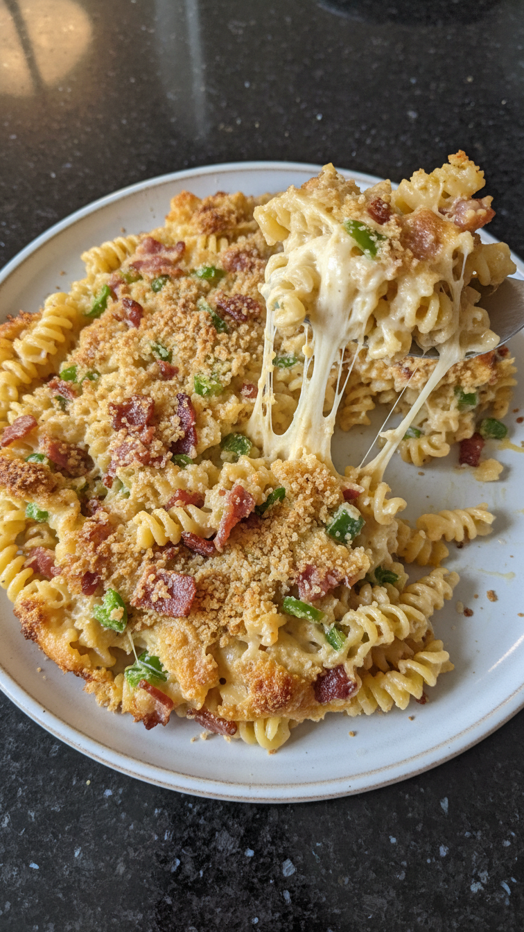 Jalapeno Popper Pasta Bake