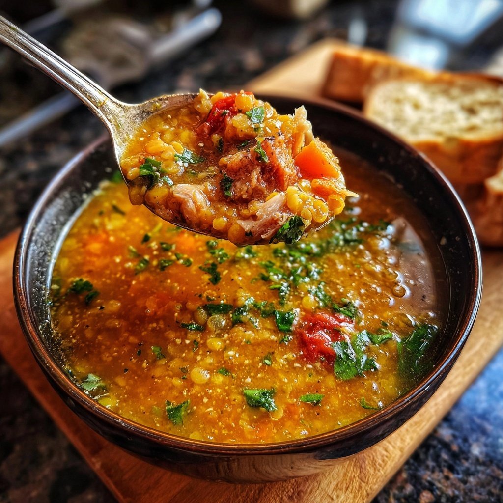 Italian Lentil Soup with Fresh Herbs