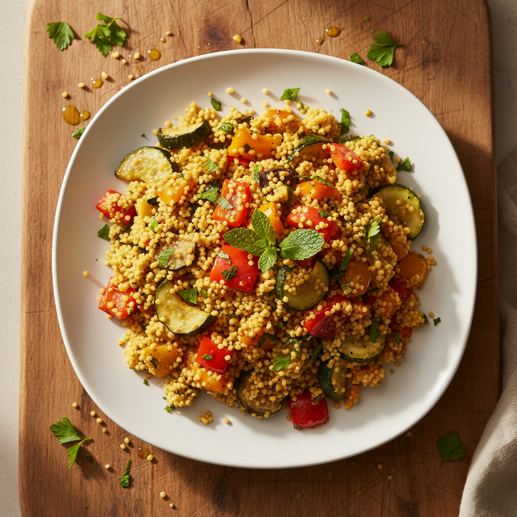Lively Roasted Veggie Couscous